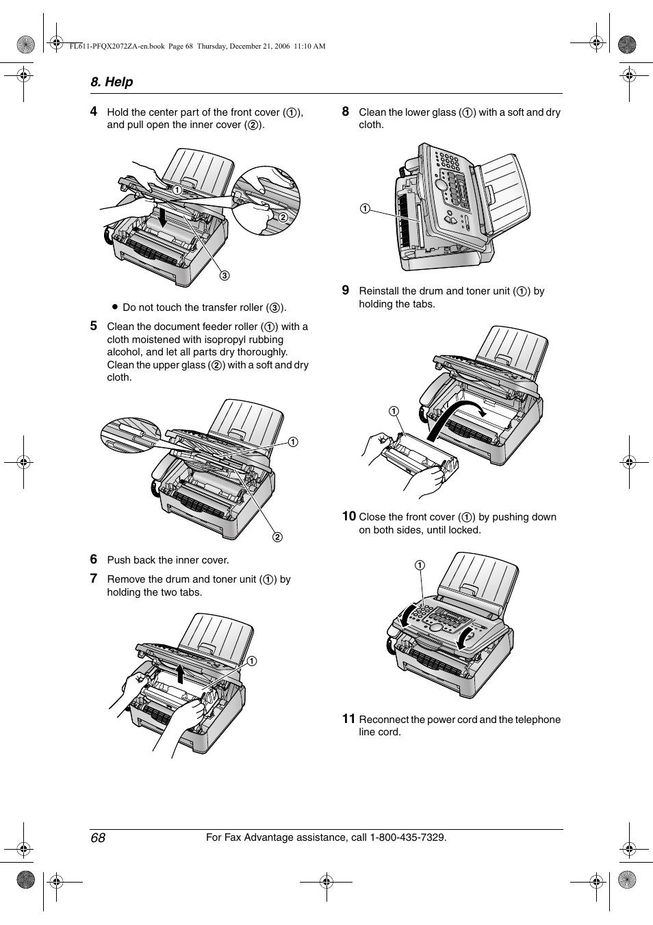 Panasonic KX-FL611 User Manual | Page 70 / 86