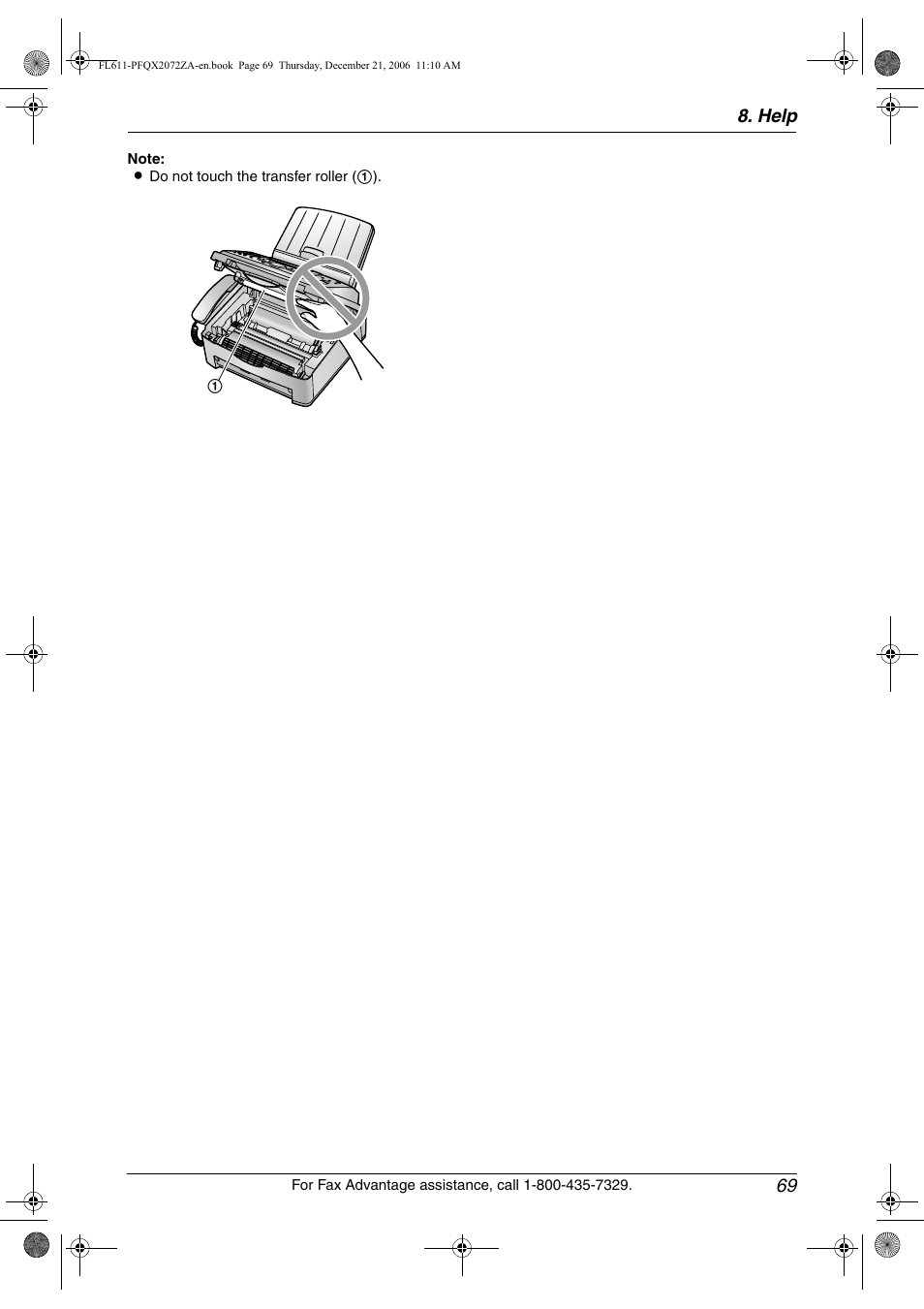 Help 69 | Panasonic KX-FL611 User Manual | Page 71 / 86