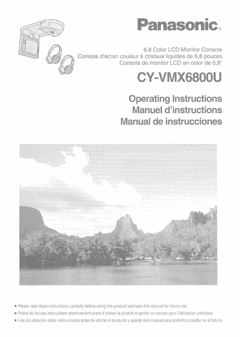 Panasonic CY VMX6800U User Manual | 76 pages