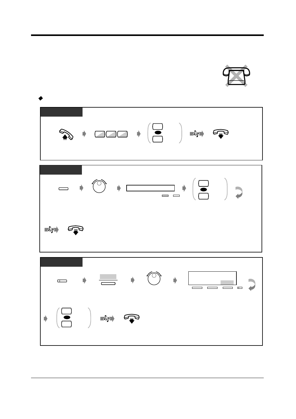 4 denying the paged announcement (paging—deny), 116 user manual, T7531 | T7533 | Panasonic KX-T7565 User Manual | Page 116 / 296