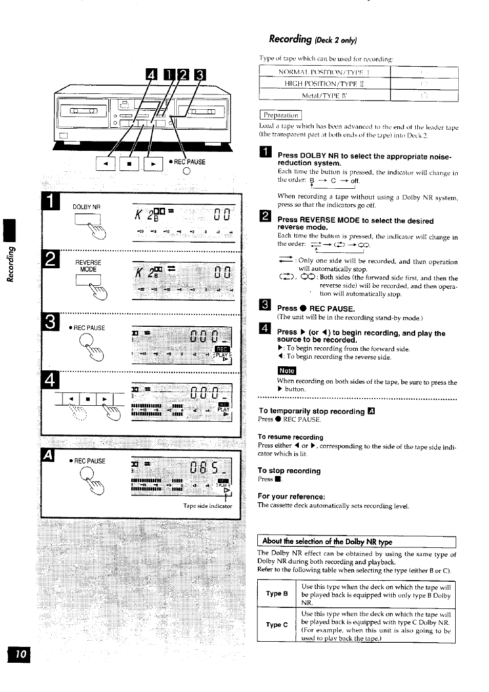 N n u u, N n n, U u u | Panasonic RS-TR272 User Manual | Page 10 / 15