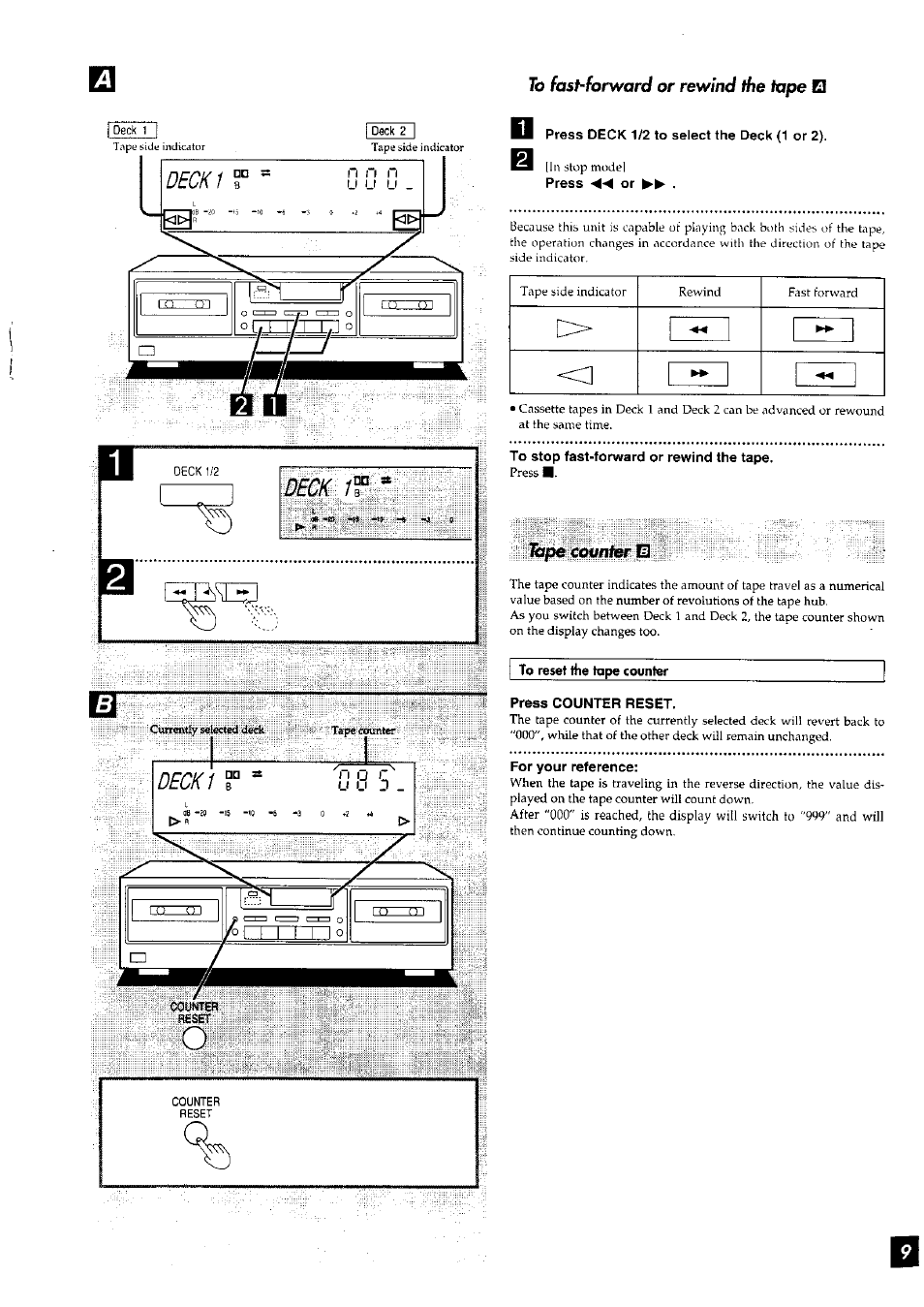 Panasonic RS-TR272 User Manual | Page 9 / 15