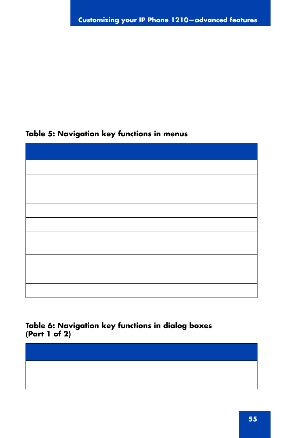 Panasonic 1210 User Manual | Page 55 / 120