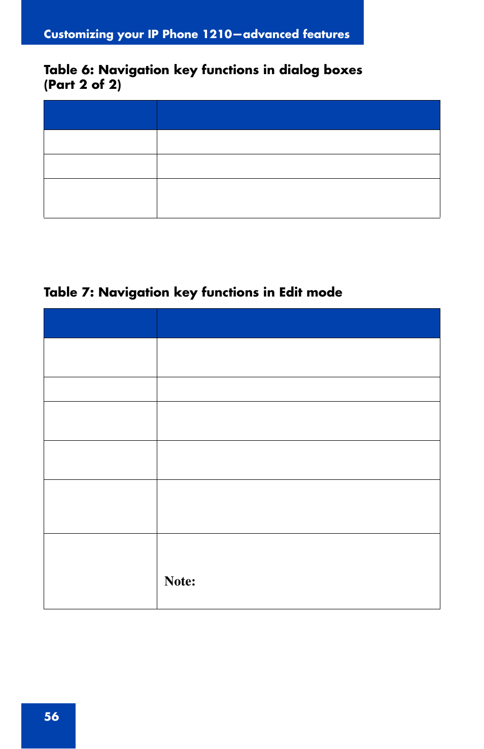 Panasonic 1210 User Manual | Page 56 / 120