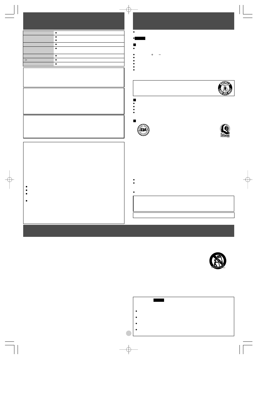 Displays, Important safety instructions, Caution | Panasonic SL-J910 User Manual | Page 2 / 6