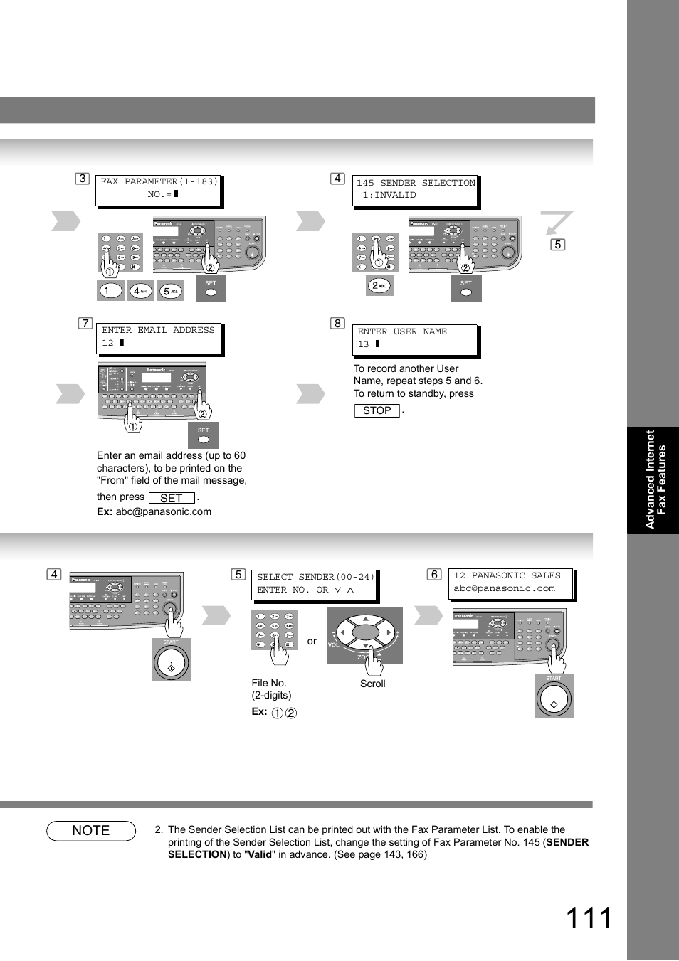 Panasonic DP-180 User Manual | Page 111 / 194