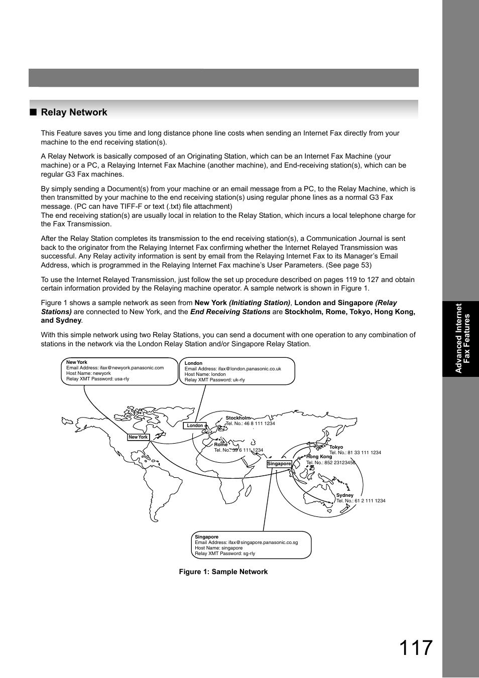 Relay network | Panasonic DP-180 User Manual | Page 117 / 194