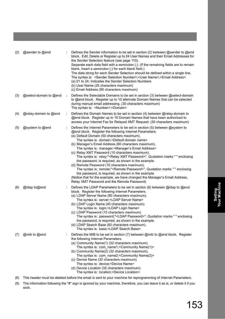 Panasonic DP-180 User Manual | Page 153 / 194