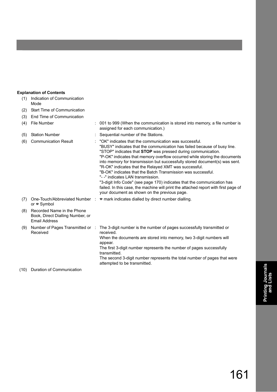Panasonic DP-180 User Manual | Page 161 / 194