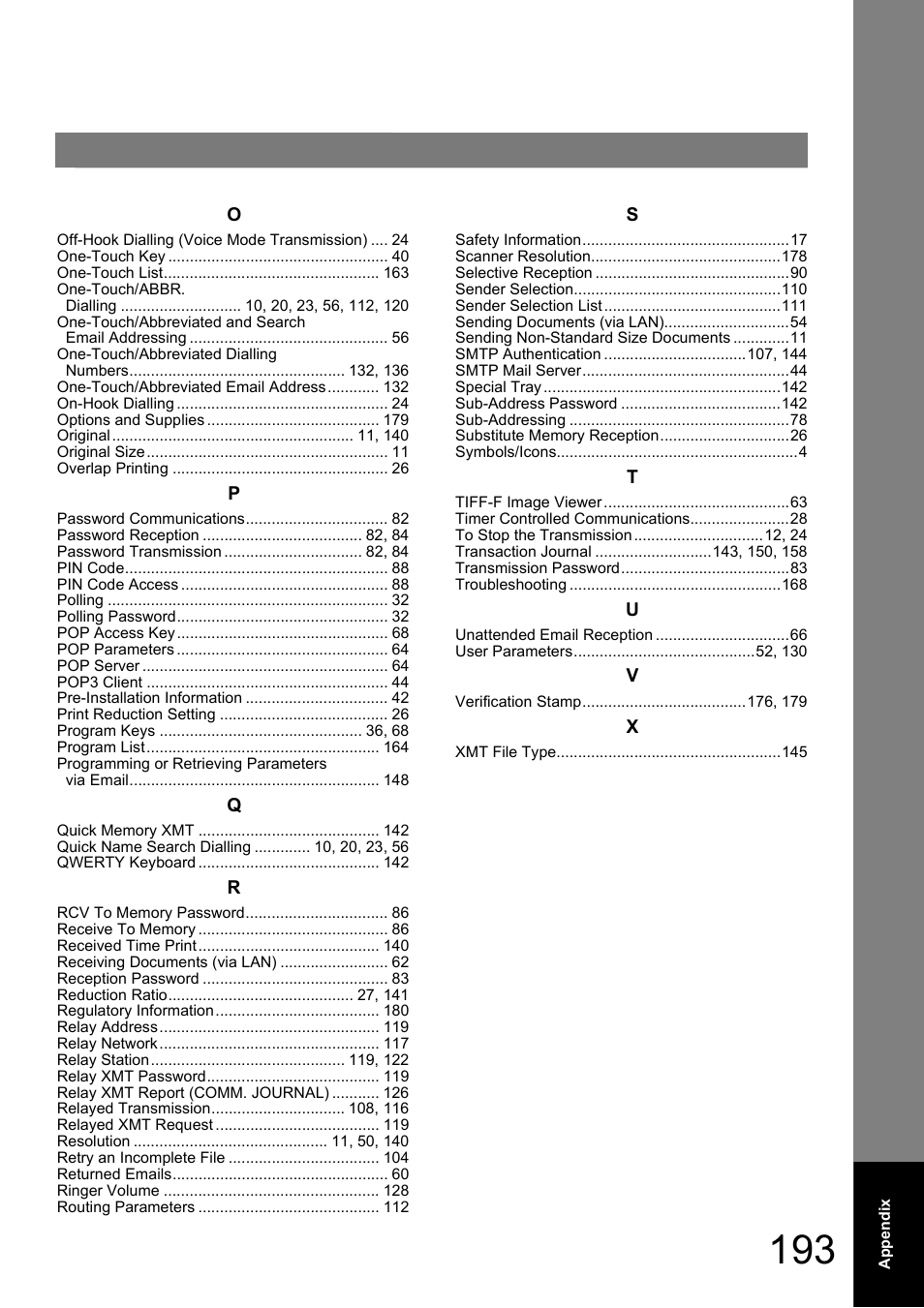 Panasonic DP-180 User Manual | Page 193 / 194