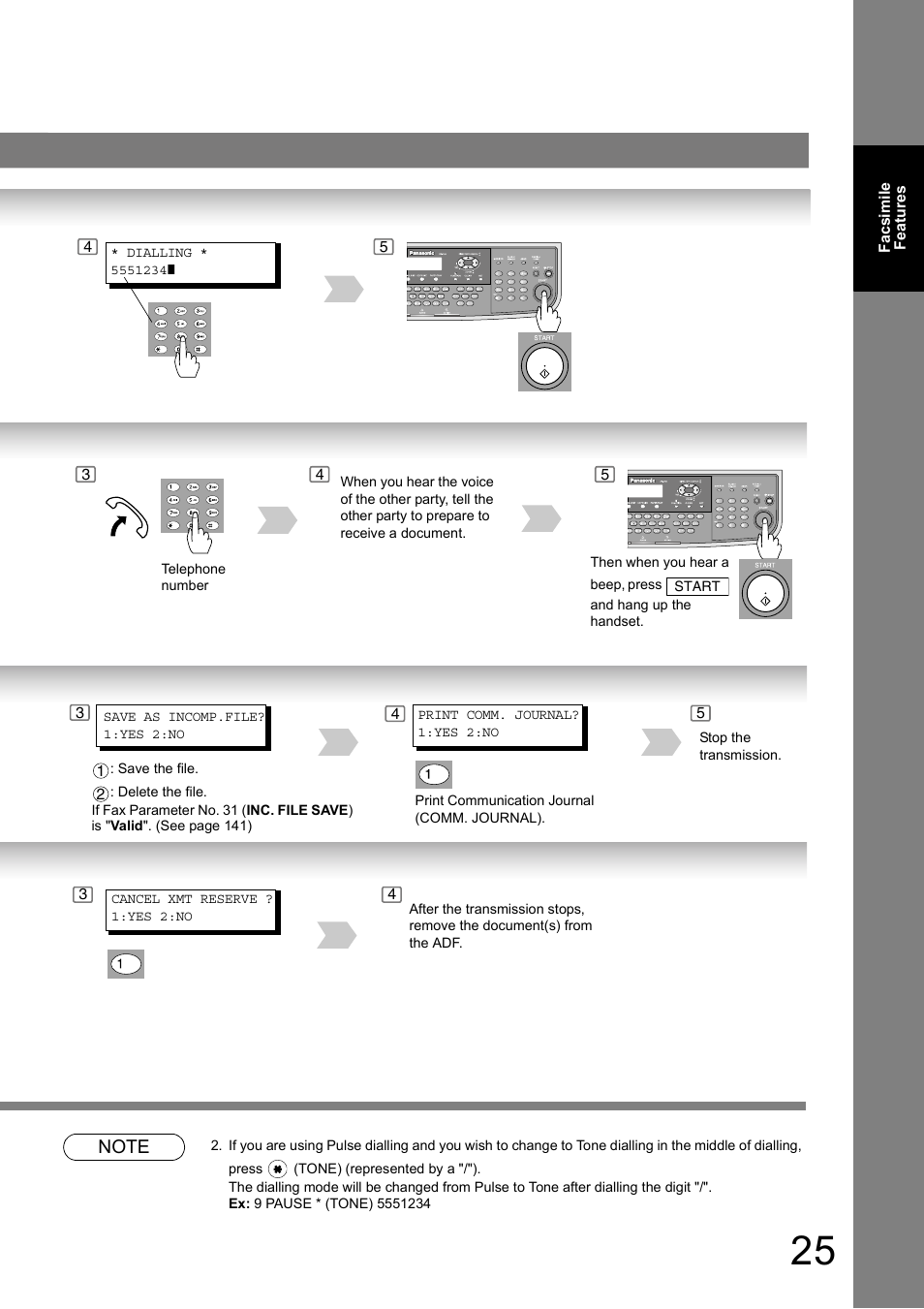 Panasonic DP-180 User Manual | Page 25 / 194