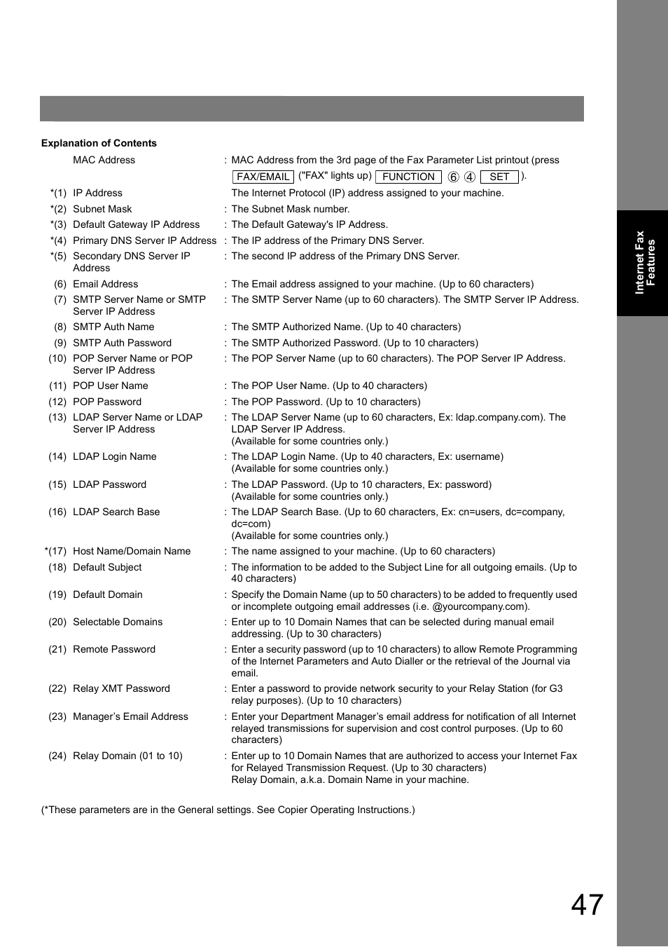 Panasonic DP-180 User Manual | Page 47 / 194