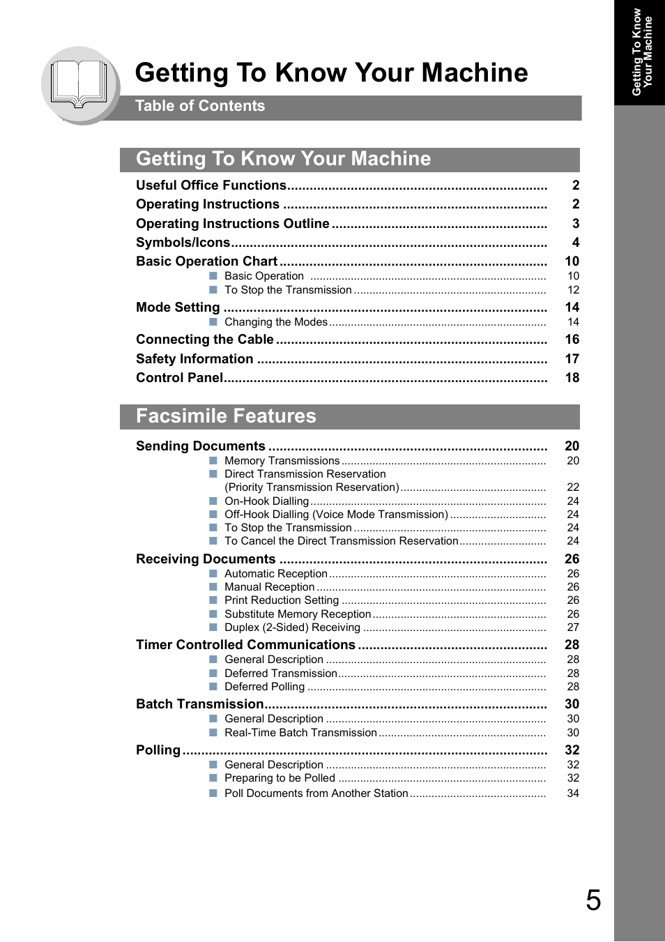 Panasonic DP-180 User Manual | Page 5 / 194