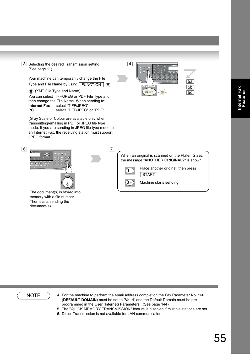 Panasonic DP-180 User Manual | Page 55 / 194