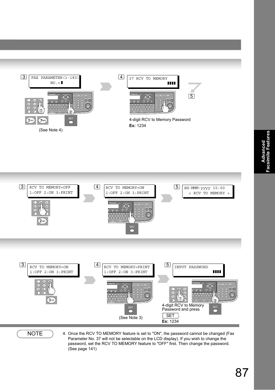 Panasonic DP-180 User Manual | Page 87 / 194