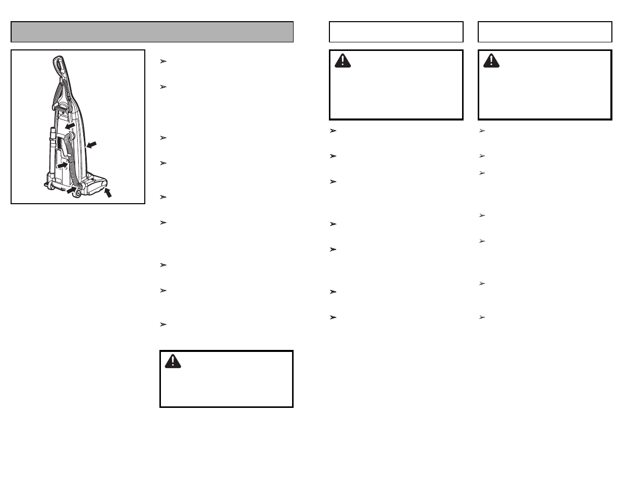 Nettoyage du boîtier et des accessoires, Limpieza del exterior y de los herramientas, Warning | Cuidado, Attention | Panasonic MC-UG693 User Manual | Page 41 / 76