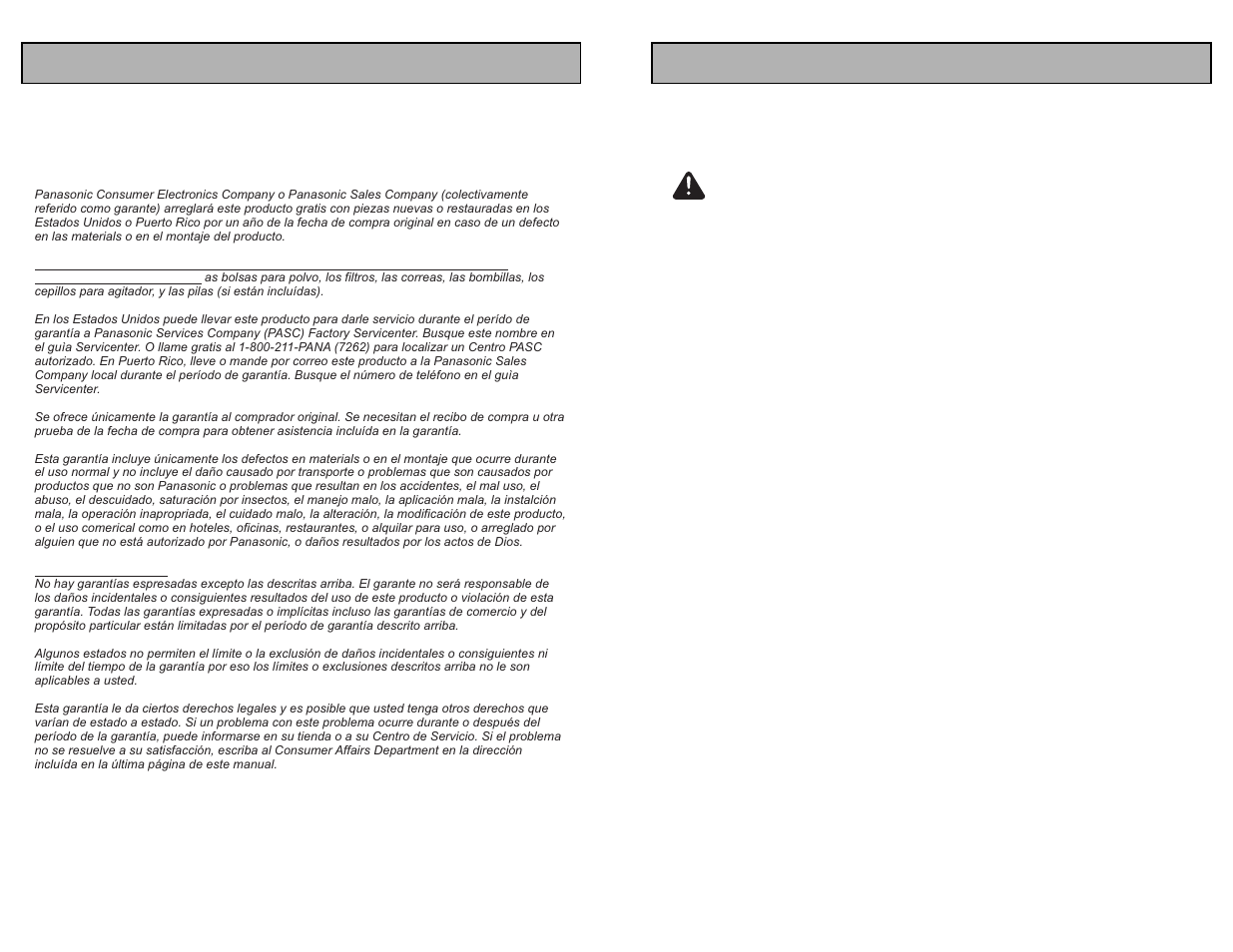 Important safety instructions, Warning, Save these instructions | Garantía | Panasonic MC-UG693 User Manual | Page 5 / 76