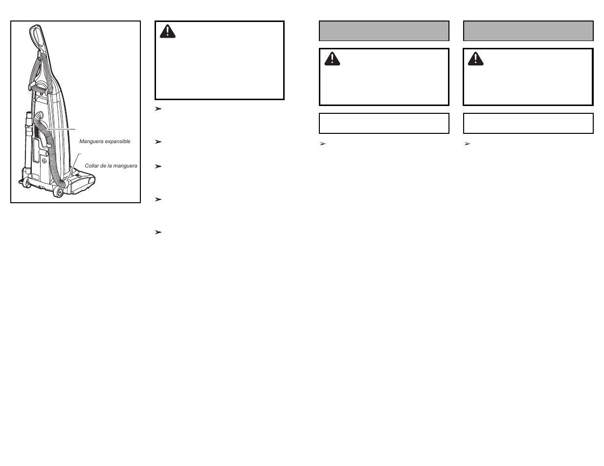 Avertissement, Warning, Advertencia | Panasonic MC-UG693 User Manual | Page 64 / 76