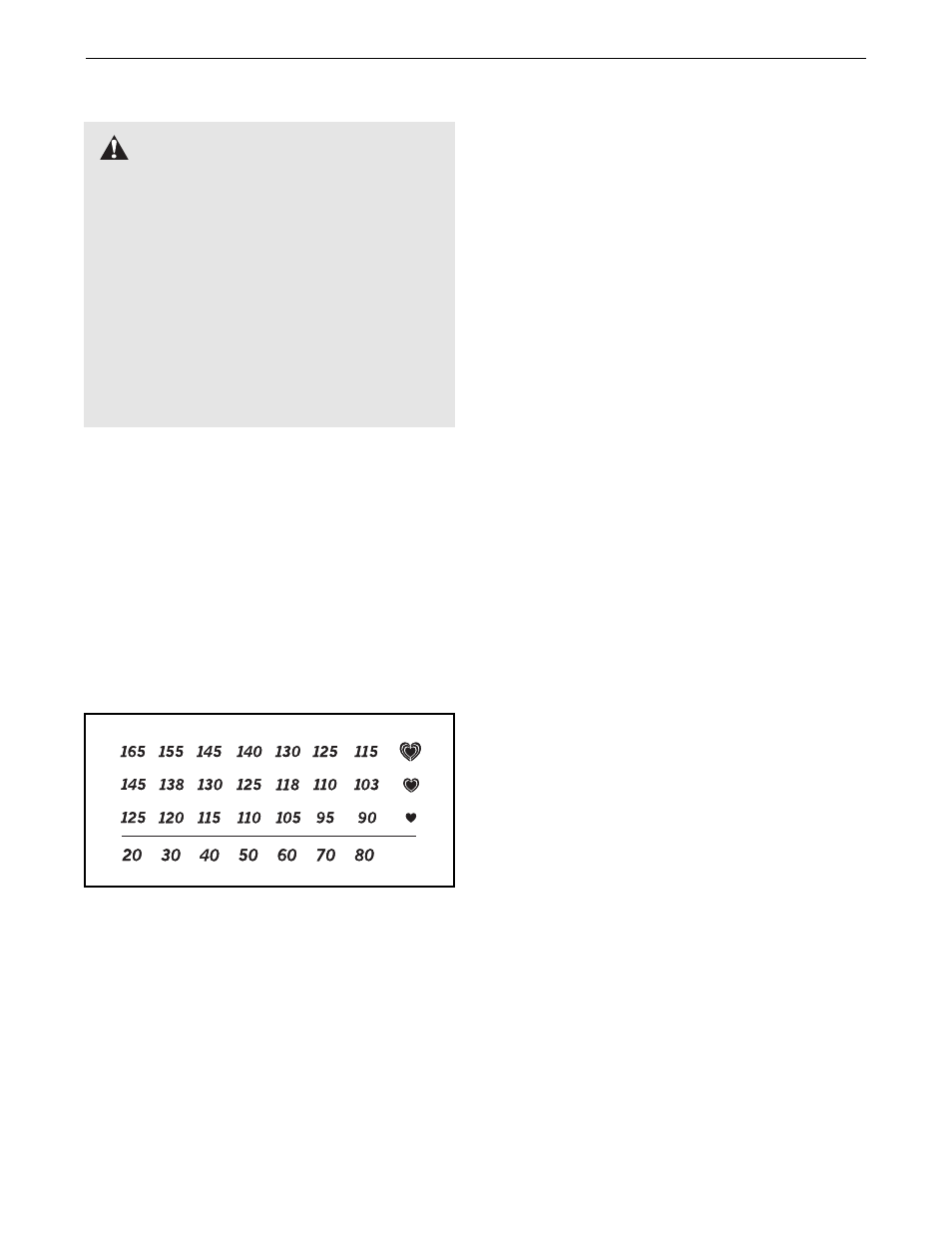Warning, Exercise guidelines | Panasonic SL 800 User Manual | Page 24 / 28