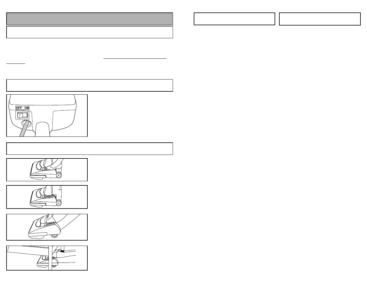 To operate cleaner, Power cord, On-off switch | Handle adjustments | Panasonic MC-V5004 User Manual | Page 18 / 44