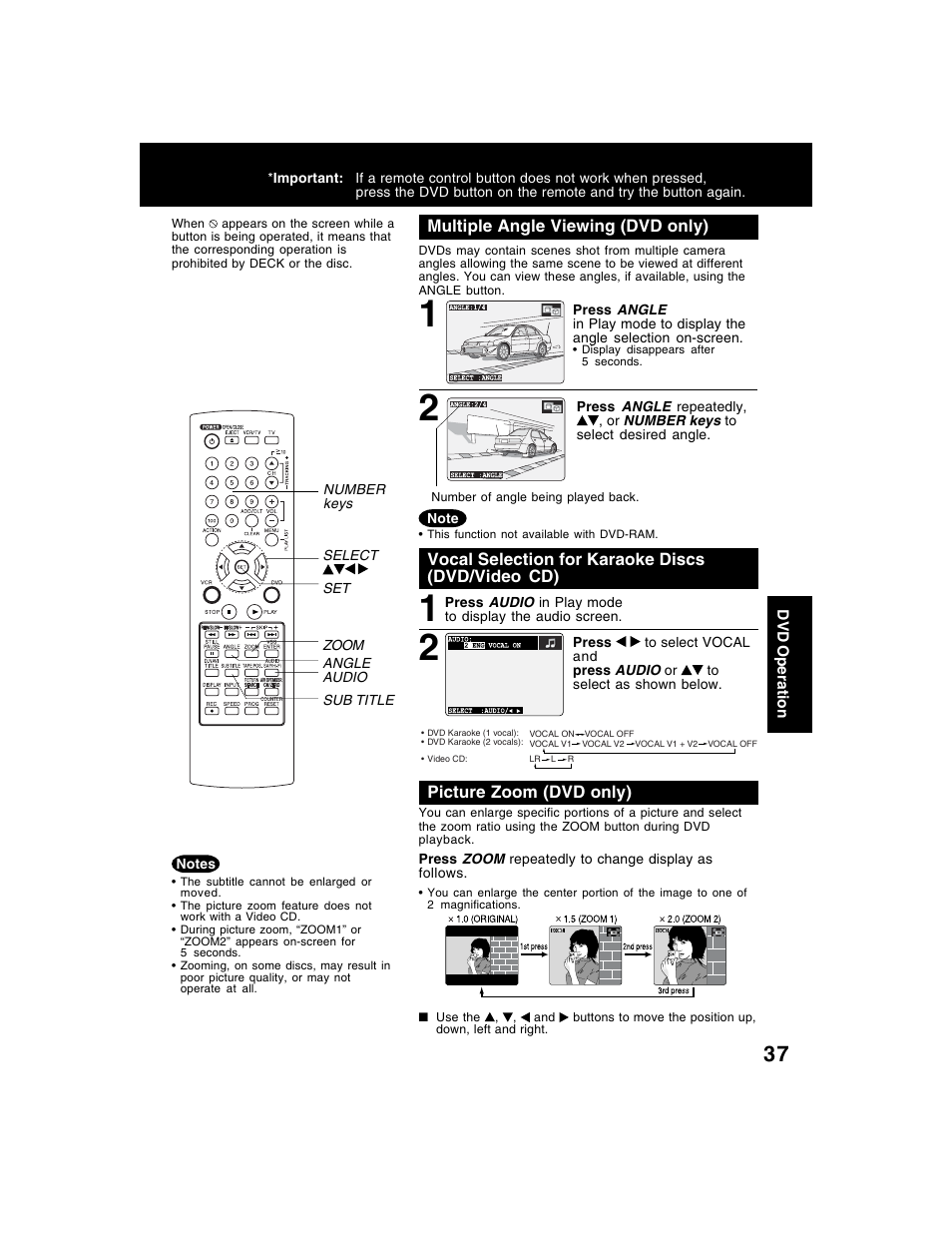 Panasonic AG-VP320 User Manual | Page 37 / 64