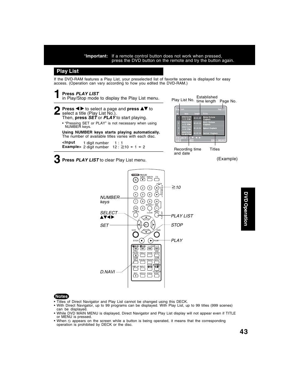 Panasonic AG-VP320 User Manual | Page 43 / 64