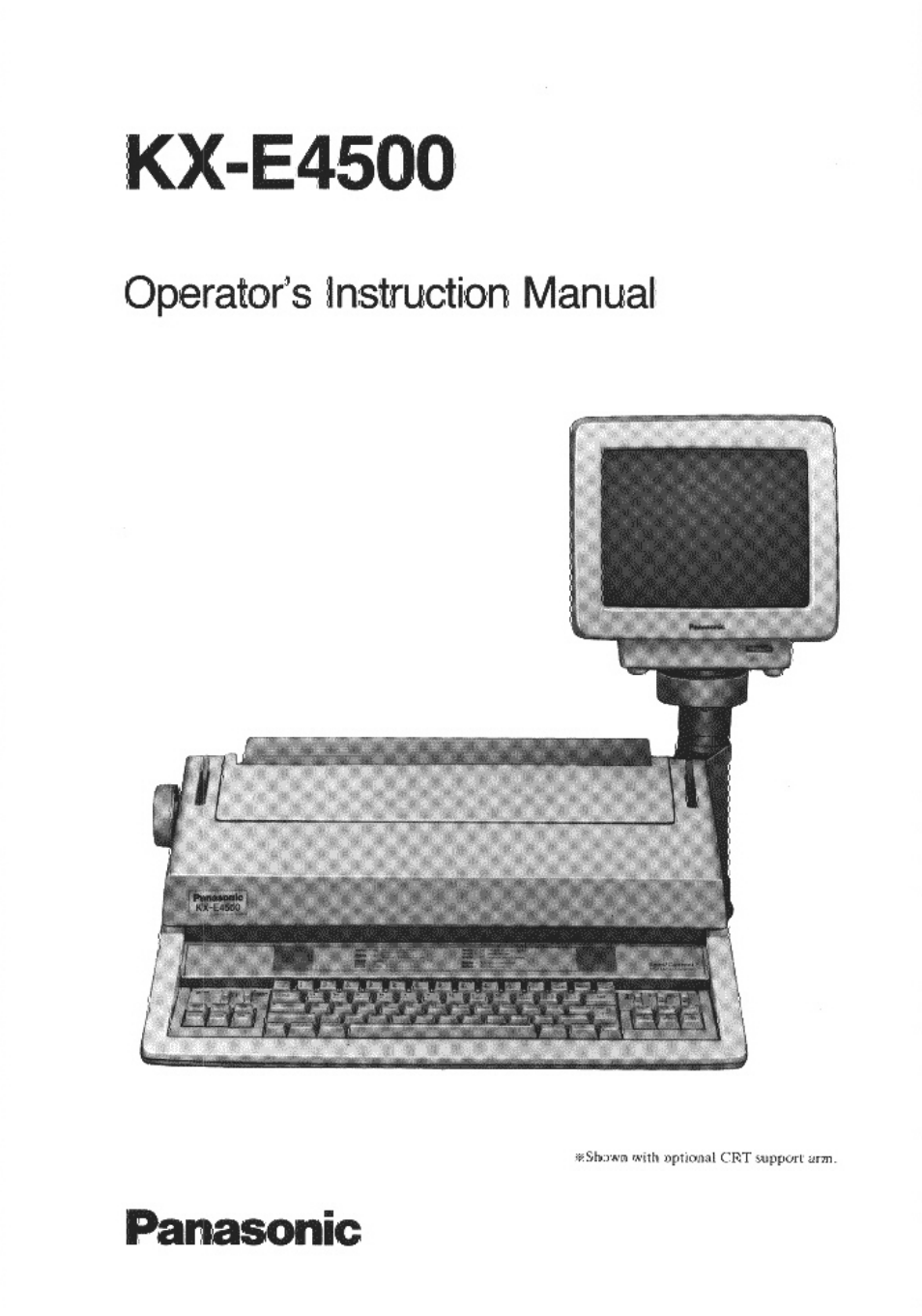 Panasonic KX-E4500 User Manual | 252 pages