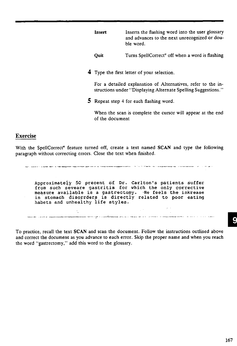 Exercise | Panasonic KX-E4500 User Manual | Page 177 / 252