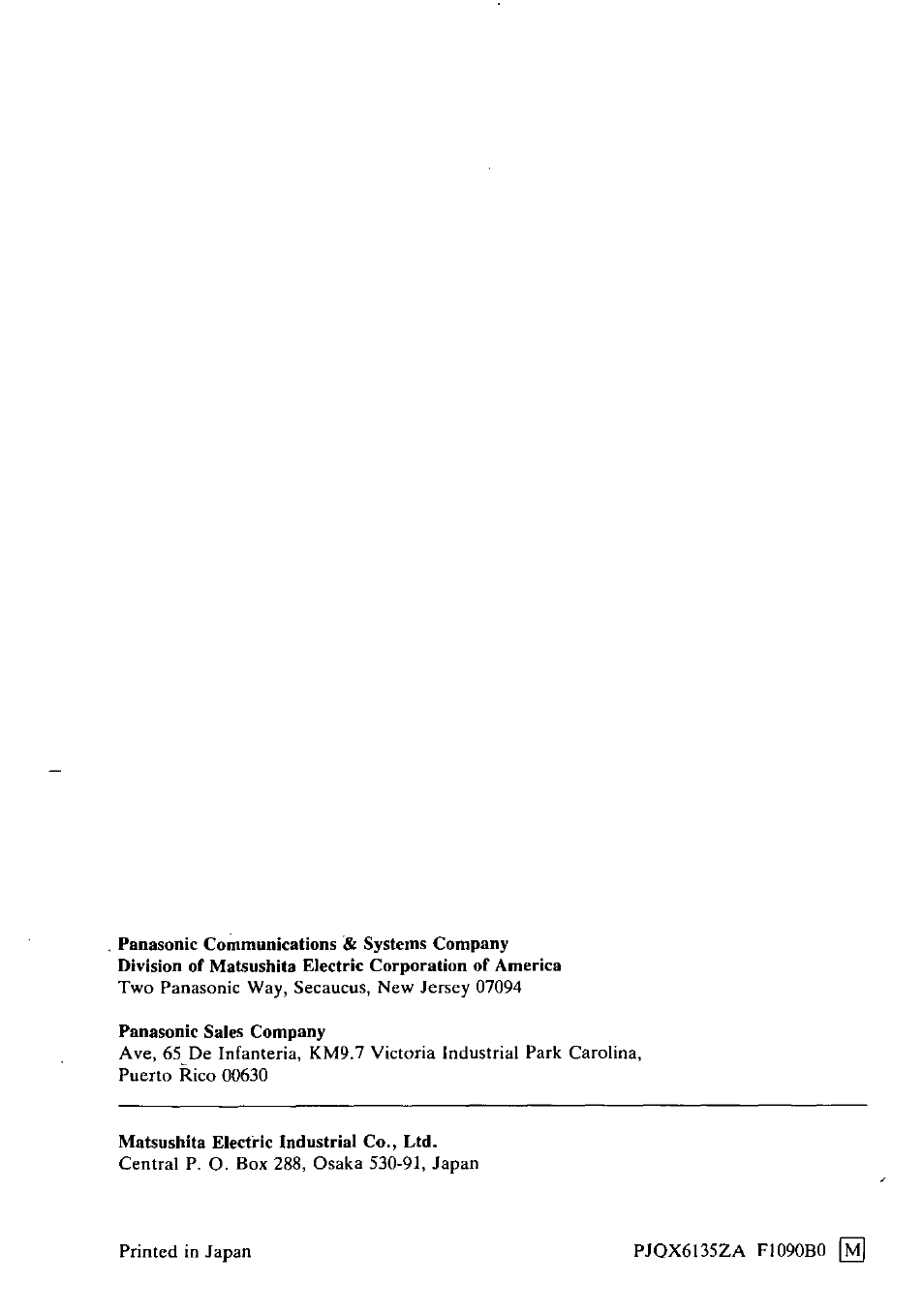 Panasonic KX-E4500 User Manual | Page 252 / 252