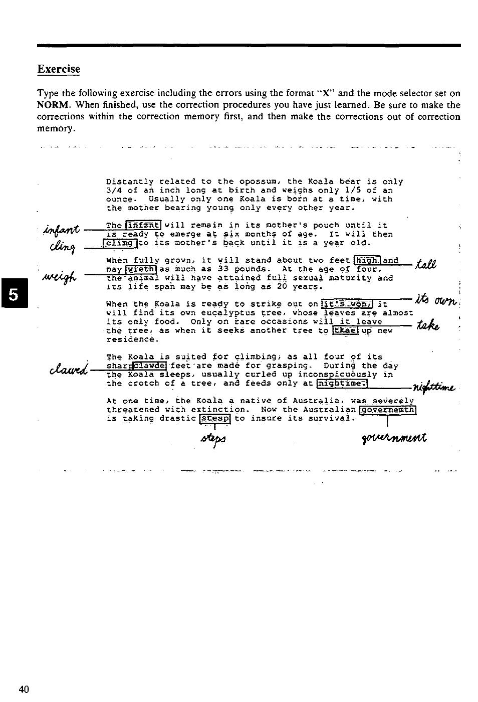 Exercise | Panasonic KX-E4500 User Manual | Page 50 / 252