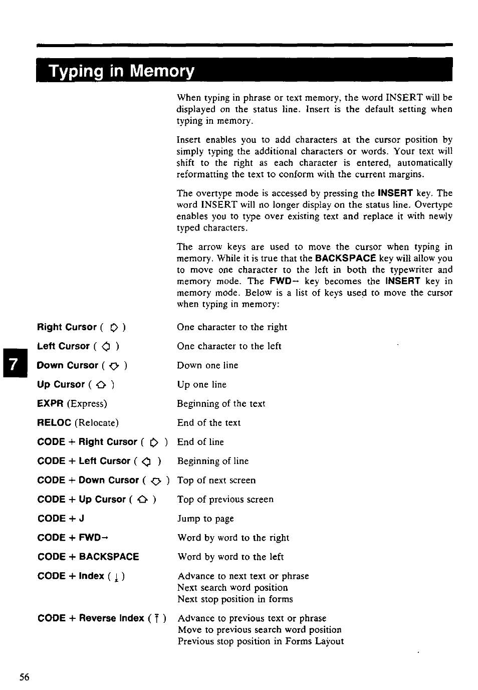 Typing in memory | Panasonic KX-E4500 User Manual | Page 66 / 252