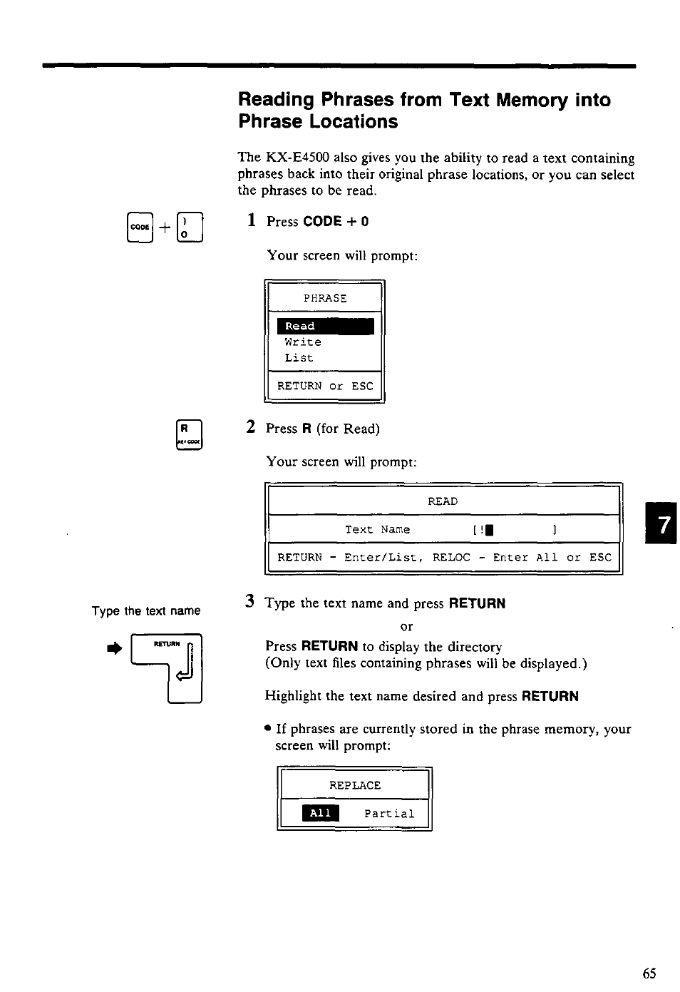 Panasonic KX-E4500 User Manual | Page 75 / 252