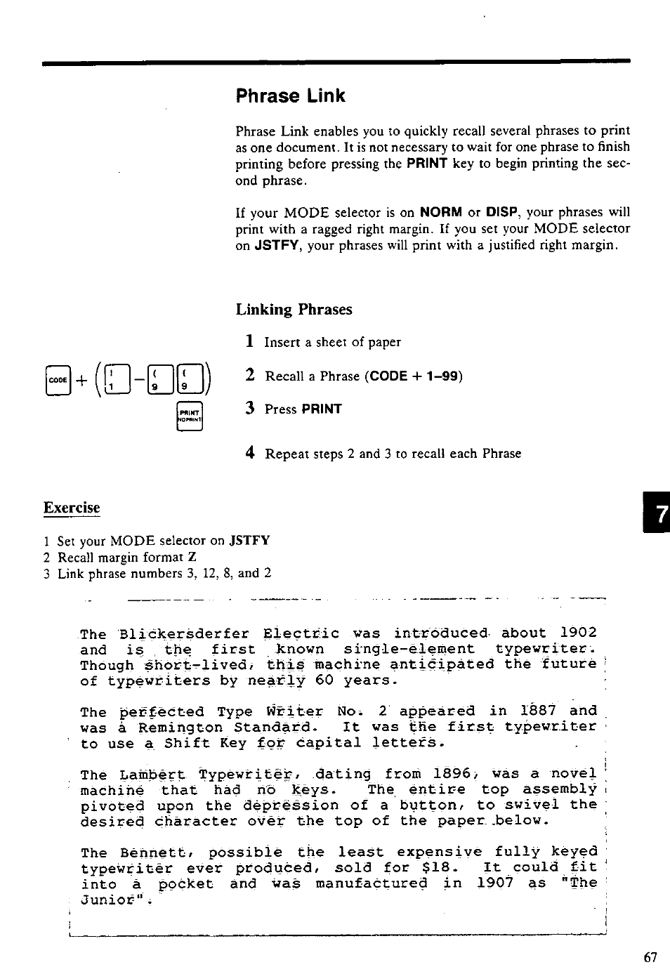 Phrase link | Panasonic KX-E4500 User Manual | Page 77 / 252