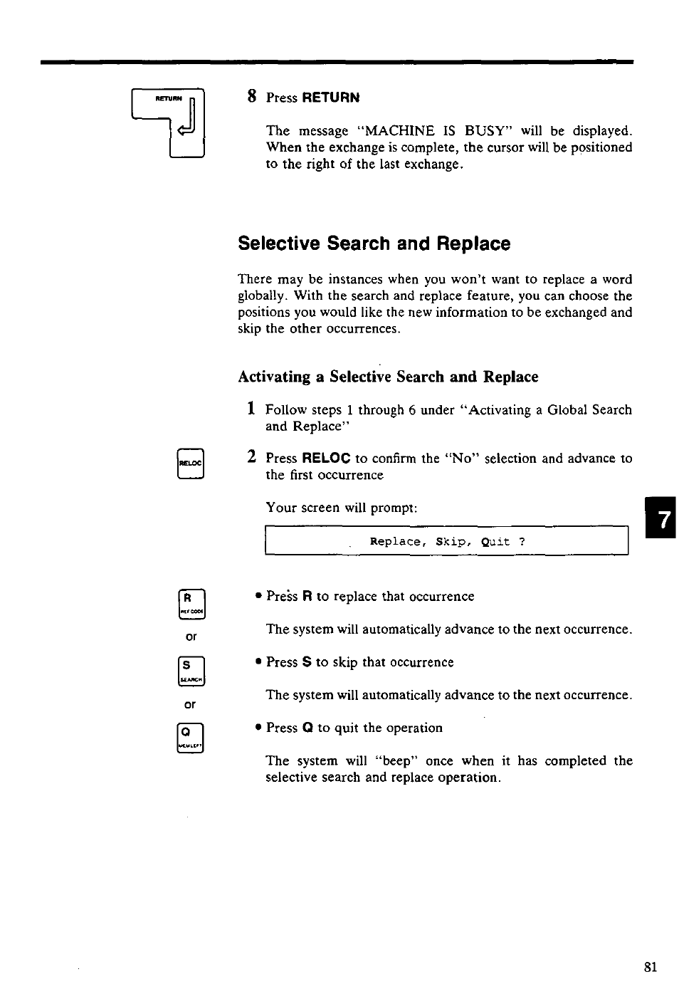 Selective search and replace | Panasonic KX-E4500 User Manual | Page 91 / 252