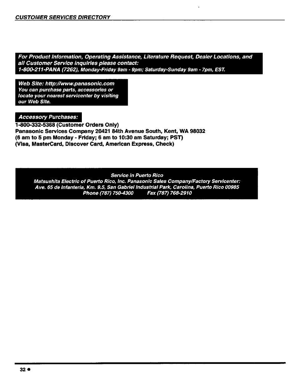 Panasonic CT-27D42 User Manual | Page 34 / 36