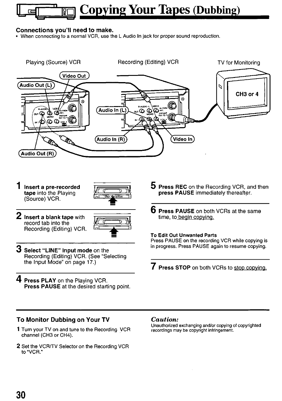 Connections you'll need to make, 3 select “line
