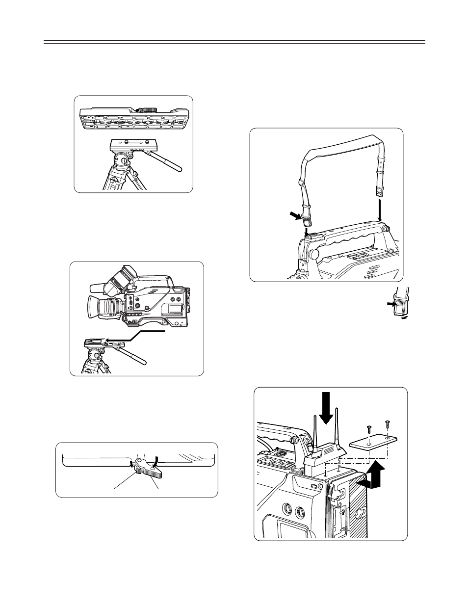 Preparation, Mounting the unit on a tripod, Detaching the unit from the tripod attachment | Panasonic AJ-D410A User Manual | Page 13 / 46