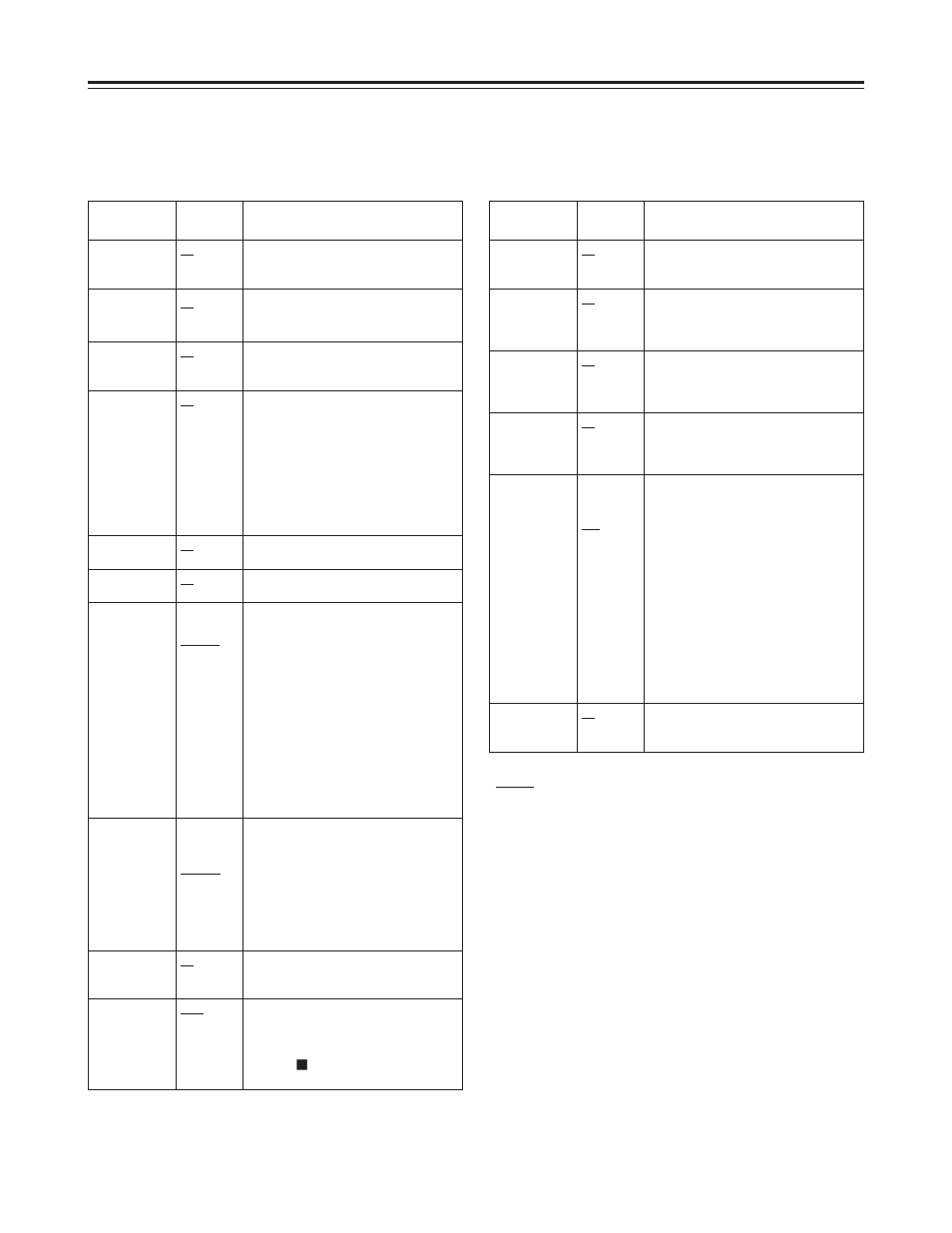 Menu contents, Main menu 2 of 2 (main menu), Vf display 1/2 | Vf display 2/2 | Panasonic AJ-D410A User Manual | Page 38 / 46