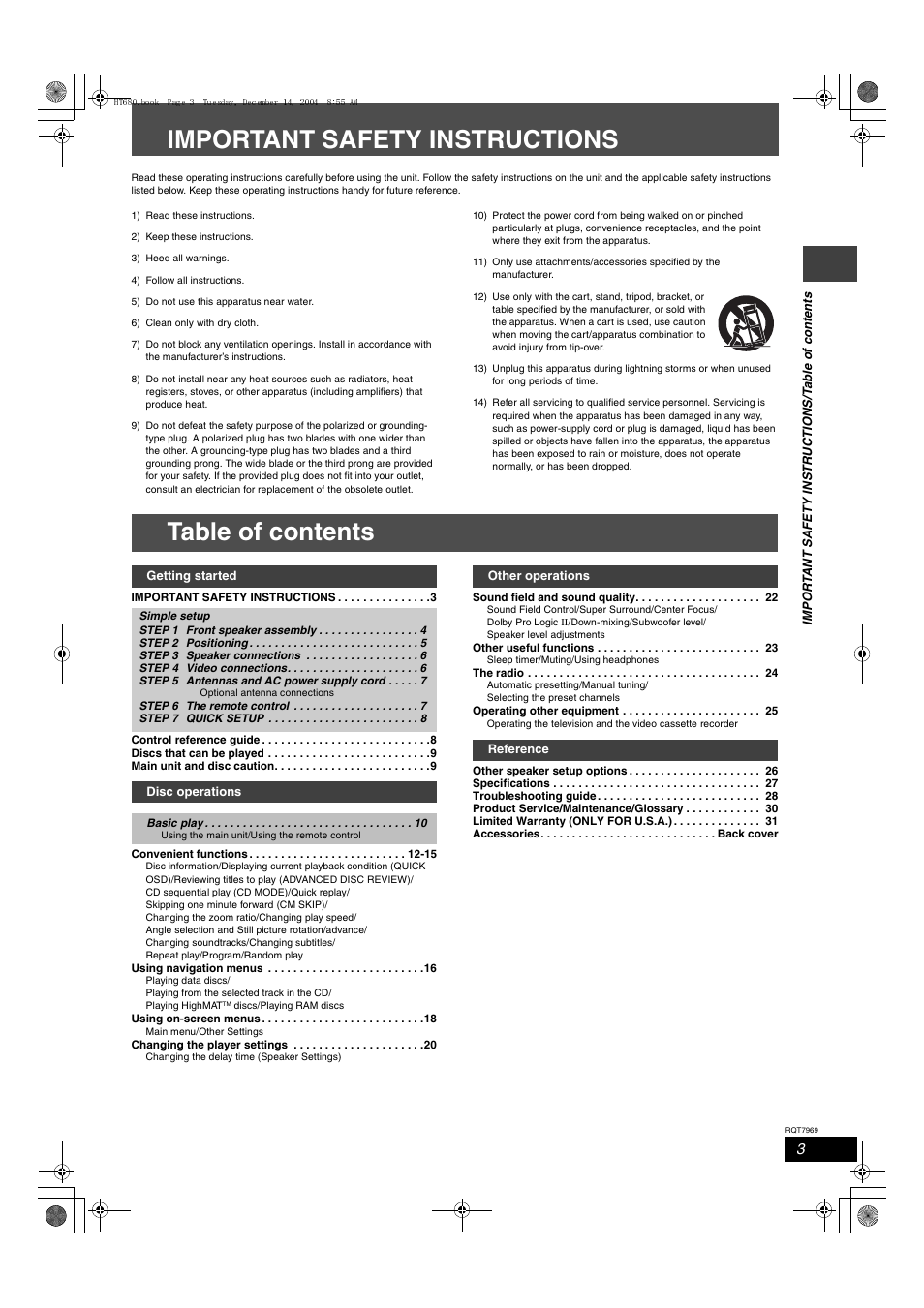 Panasonic SC-HT680 User Manual | Page 3 / 32