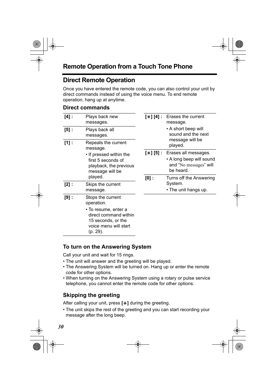 Panasonic KX-TG2322 User Manual | Page 30 / 48
