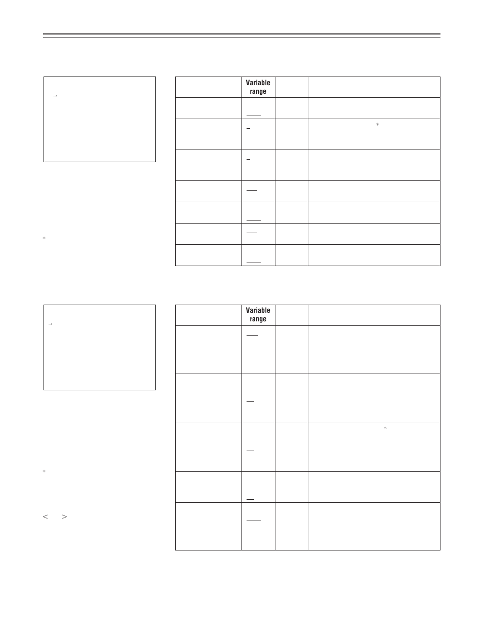 106 – setting menu screens, Level 1/6 screen, Level 2/6 screen | Panasonic AJ-D400 User Manual | Page 106 / 128