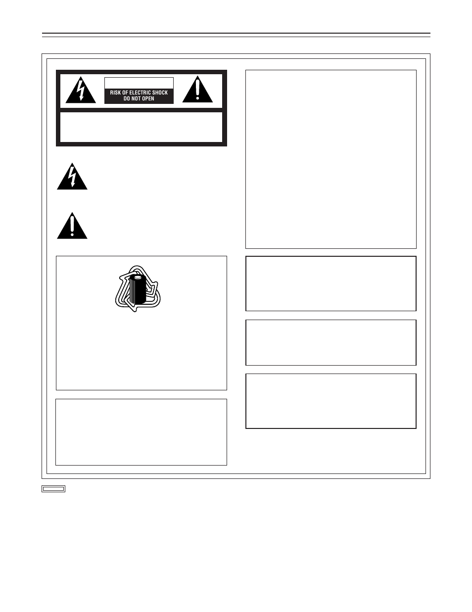 2 – for your safety, Caution, Warning | Panasonic AJ-D400 User Manual | Page 2 / 128