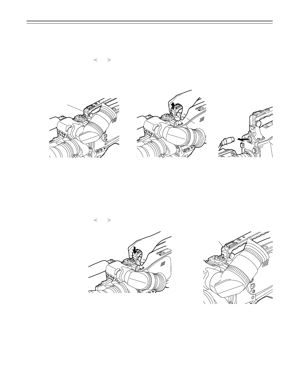 36 – adjusting the viewfinder, Detaching the viewfinder, Mounting the viewfinder | Panasonic AJ-D400 User Manual | Page 36 / 128