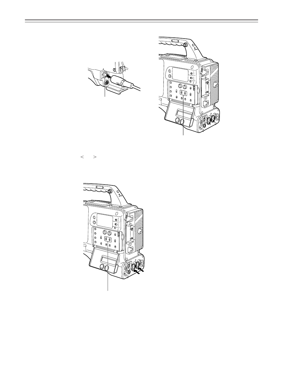 Audio input preparations, Using the microphone not mounted to the main unit | Panasonic AJ-D400 User Manual | Page 39 / 128