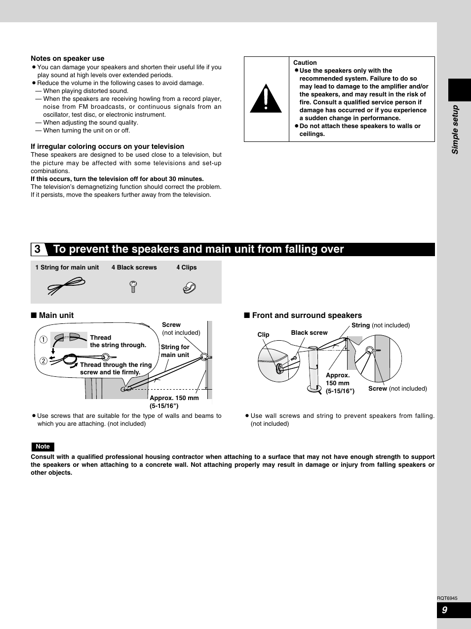 Panasonic SC-ST1 User Manual | Page 9 / 40