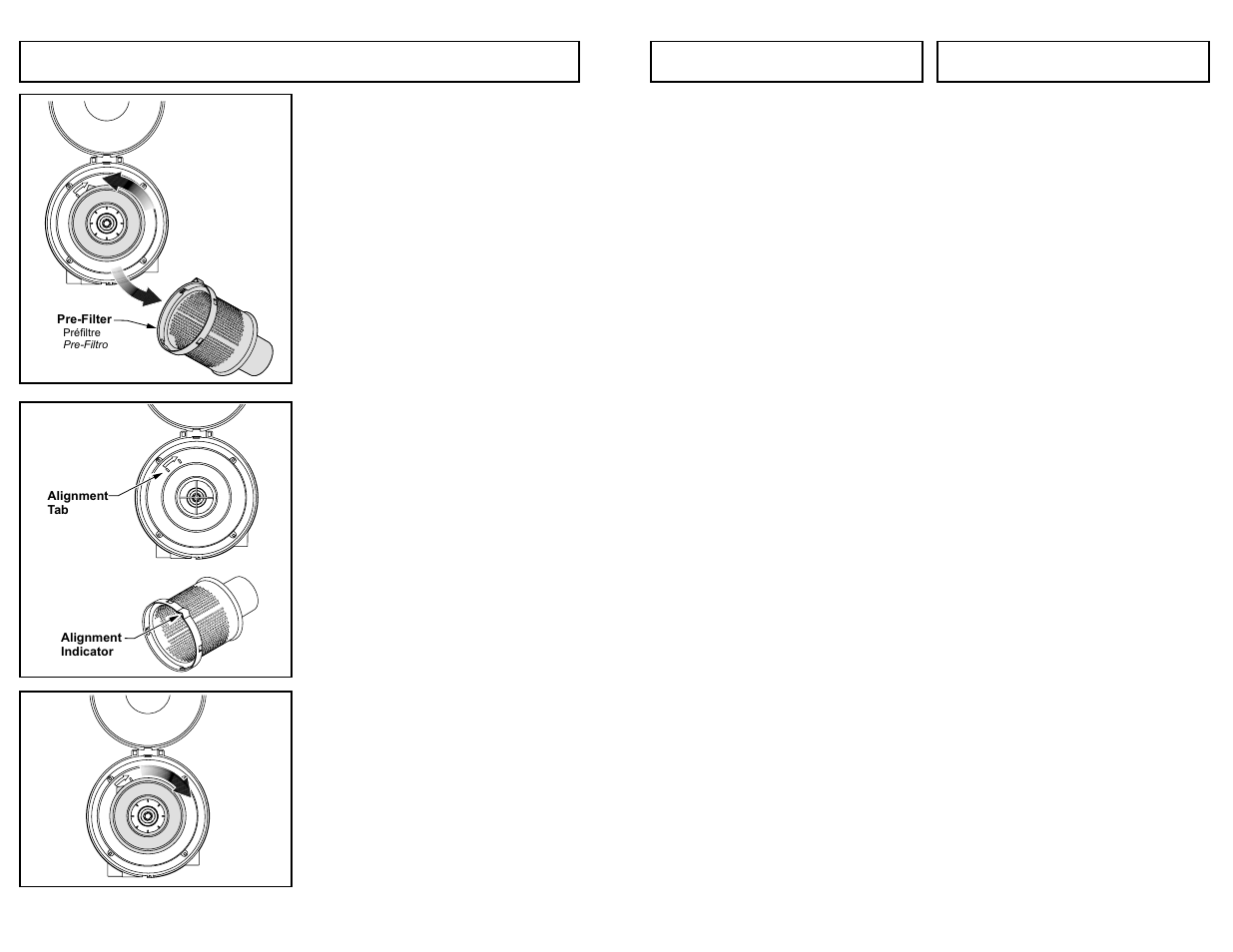 Poignée ajustable, Manija ajustable, Cleaning pre-filter | Panasonic MC-UL975 User Manual | Page 27 / 64