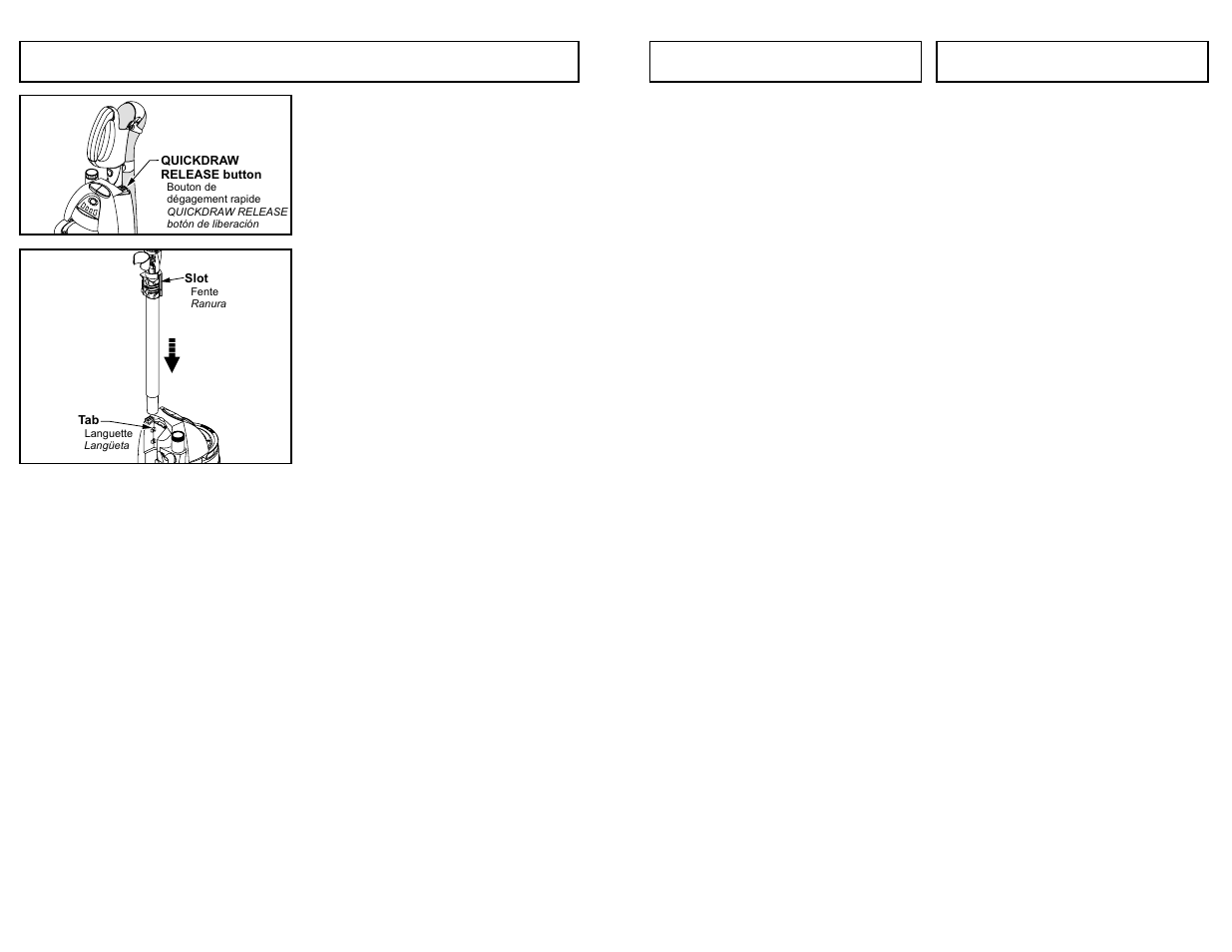 Nettoyage du préfiltre, Limpieza del pre-filtro, Adjustable handle release | Panasonic MC-UL975 User Manual | Page 39 / 64