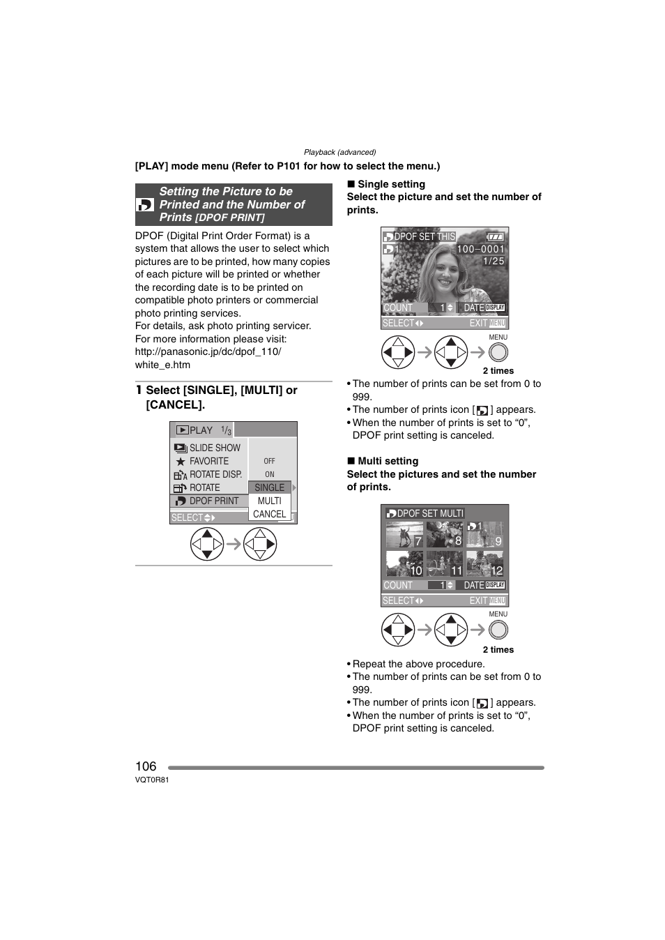 Panasonic DMC-FZ30PP User Manual | Page 106 / 148