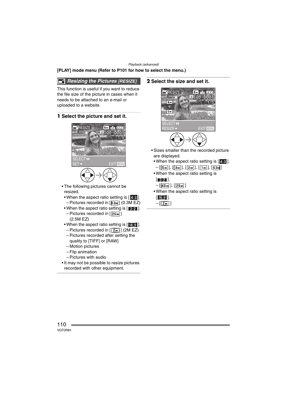 Panasonic DMC-FZ30PP User Manual | Page 110 / 148