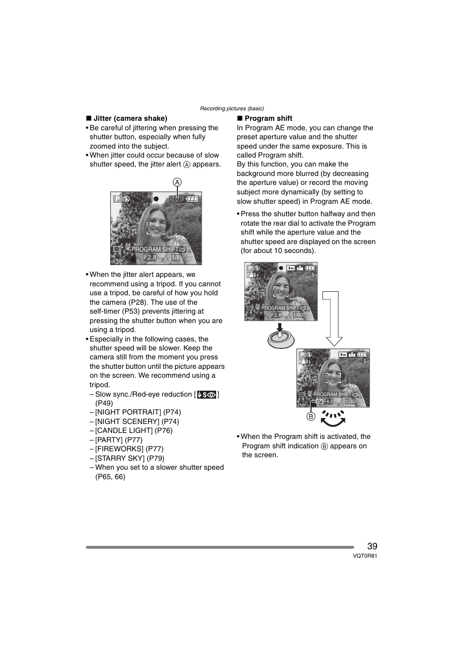 Panasonic DMC-FZ30PP User Manual | Page 39 / 148